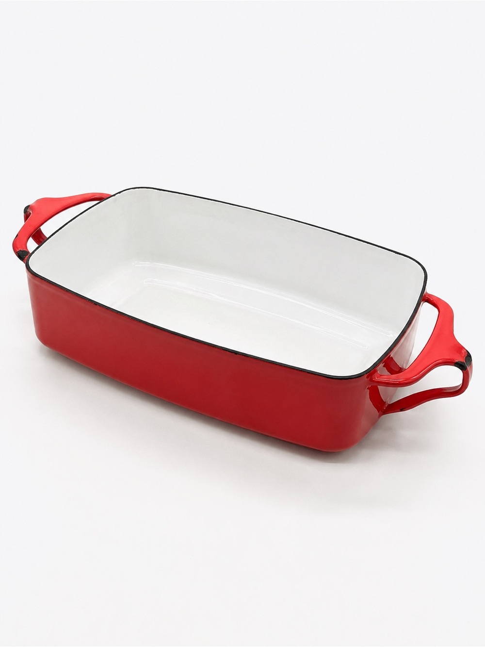 Vintage Dansk Kobenstyle Red Enamel Narrow Baker France IHQ Jens Quistgaard MCM